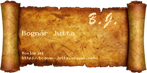 Bognár Jutta névjegykártya